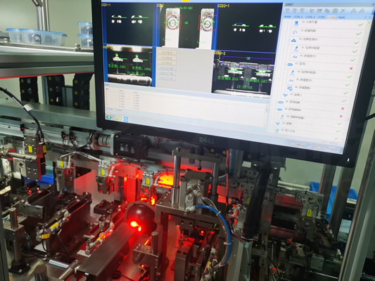 安全氣囊啟動部件智能裝配生產(chǎn)線_CCD視覺檢測
